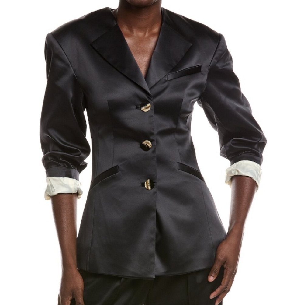 Gorgeous! Ganni,double satin,blazer